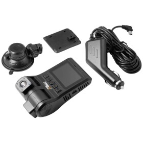 Technaxx TX-185 kamera za čelní sklo, 120 ° 5 V displej, duální kamera, G-senzor, vnitřní kamera, akumulátor, záznam smyčky