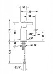 DURAVIT - D-Neo Umyvadlová baterie, chrom DE1010002010