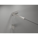 MEXEN/S - Lunar L Duo sprchový kout dveře křídlové 115 x 110 cm, transparent, nikl kartáčovaný 834L-115L-110P-97-00