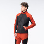 Pánská mikina Polar Monar M 92800621574 šedo-oranž - Hi-Tec XXL