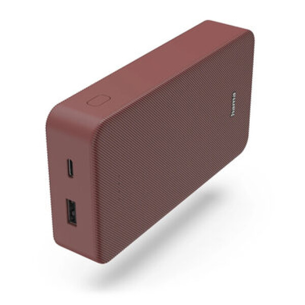 Hama Colour 20 červená / Powerbanka / 20000 mAh / 1x USB-C / 1x USB-A / 5V / 3A (201717-H)