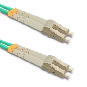 Qoltec 54075 Patchcord fiber optic LC-UPC / Duplex / Multimode / OM3 / 1 m (54075)