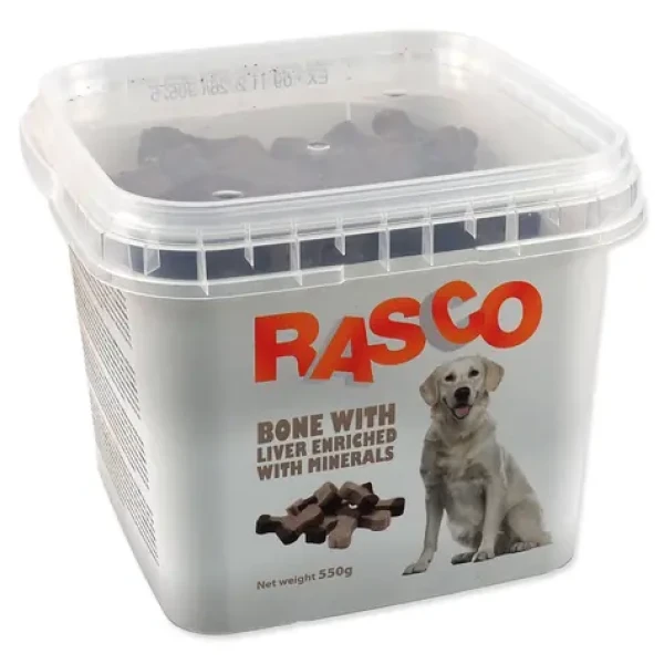 RASCO Kalciová kost s játry 2,5 cm / Pochoutka pro psy / 550 g (4904-65343)