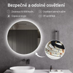 CERANO - Koupelnové LED zrcadlo Libro - Ø 60 CER-476723