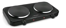 Esperanza EKH010K Cotopaxi černá / Elektrický vařič / 2 plotny / 2x 1000W / 5 teplotních stupňů (EKH010K)