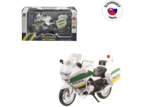 MaDe 10842 - Motorka policejní kovová CZ 18 cm