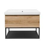 Koupelnová skříňka s umyvadlem SAT B-WAY 59x30x45 cm dub mat BWAY60OAKFU1 BWAY60OAKFU1