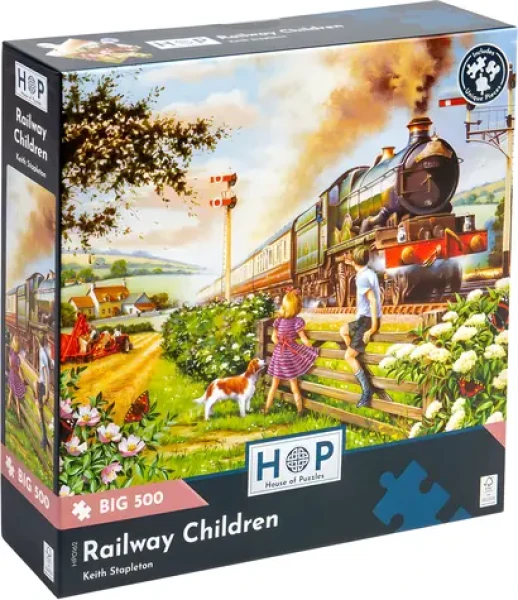 HOP Puzzle Železniční děti BIG