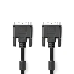 Nedis DVI-D kabel 24+1 M-M 3m černý / DVI kabel / 2560x1600 / poniklovaný / PVC (CCGP32001BK30)