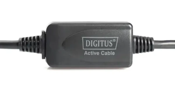 Digitus DA-73101 černá / Aktivní USB 2.0 prodlužovací kabel / 15 m (DA-73101)