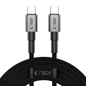 Tech-Protect UltraBoost DNA šedá / Kabel USB-C / PD 100W / 5A / 3 m
