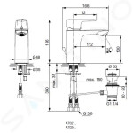 IDEAL STANDARD - Connect Air Umyvadlová baterie s výpustí, chrom A7021AA