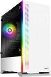 Zalman S5 WHITE bílá / ATX/mATX/Mini-ITX / USB 3.0 + 2x USB 2.0/ 1x120mm + 1x120mm RGB / bez zdroje / průhledná bočnice (S5 WHITE)