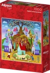 ALIPSON Čtvercové puzzle Magická zahrada