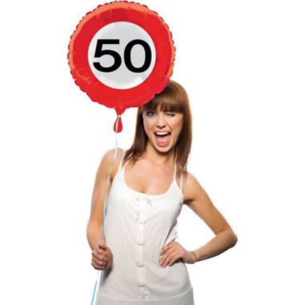 Balónek fóliový dopravní značka 50 let