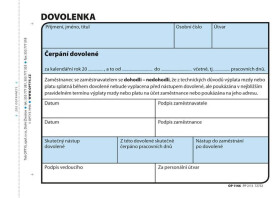 Dovolenka, A6, 100 listů