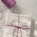 Ib Laursen Jutový provázek Dusty Violet 100 m, fialová barva, textil