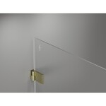 MEXEN/S - Lunar-B Duo sprchový kout dveře křídlové 90 x 85, transparent, zlato kartáčovaná 832-090L-085P-55-00