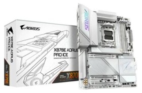 GIGABYTE X870E AORUS PRO ICE / AMD X870 / DDR5 / SATA III RAID / USB / 2.5GLAN / M.2 / sc.AM5 / ATX (X870E AORUS PRO ICE)