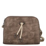 Stylová dámská crossbody kabelka Nikola, tmavě béžová