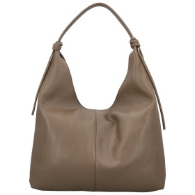 Trendy dámská kožená kabelka na rameno Anestis, taupe