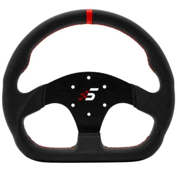 Simagic P-325D Věnec volantu / 325 mm / CNC frézovaý hliník a kůže (P-325D(LEATHER))