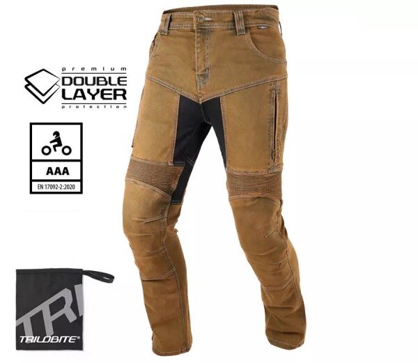 Trilobite Parado doublelayer Aaa slim fit men jeans rusty brown level 2 (Prodloužené) - 34 / hnědá