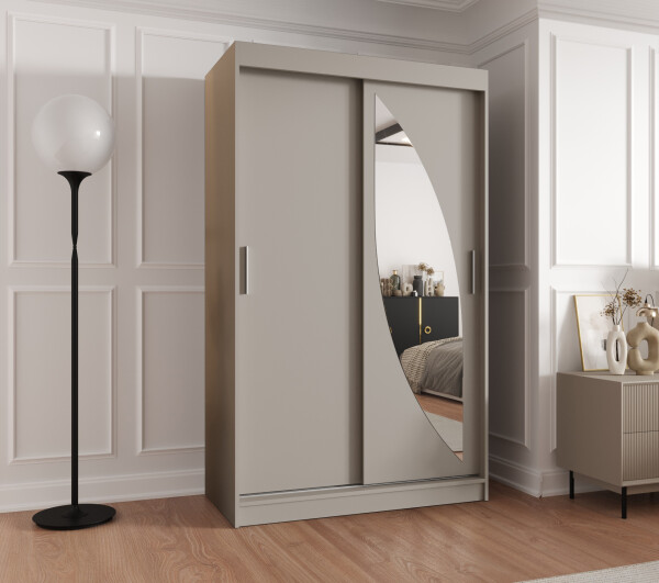 Šatní skříň Abi Milo Rozměry: 120 cm, Barva korpusu + barva dveří: Kašmír + Kašmír