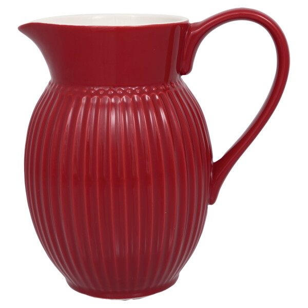 GREEN GATE Džbán Alice Claret Red 1,5 l, červená barva, keramika