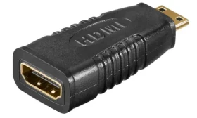 MicroConnect Adaptér miniHDMI (M) - HDMI (F) černá / Plug Play (HDM19F19MC)
