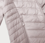 Lehká dámská bunda ve špinavě růžové barvě s odepínací kapucí J Style (16M9230-51) odstíny růžové S (36)