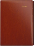 Týdenní diář 2027 Oskar Premier A5 hnědá
