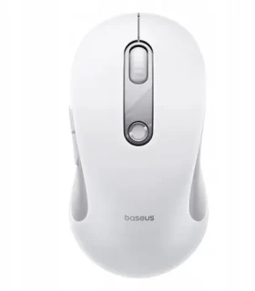 Baseus F02 bílá / Bezdrátová myš / Bluetooth / tichá tlačítka / 70 g (B0203202)