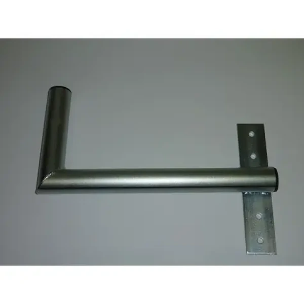OEM Anténní držák na okno 30 cm pravý / Držák antény / vyložení 300 mm / O 42 mm / galvanický zinek (K30O42P)