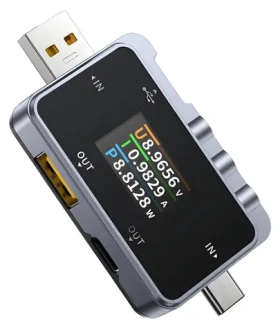FNIRSI FNAC-28 / USB tester / USB-C a USB-A / QC / PD / OLED displej (FNAC-28)