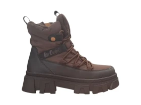 Lee Cooper LCJ-26-01-4631L Dámské zimní kotníkové boty hnědé 37