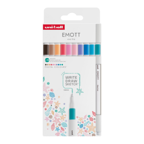 UNI EMOTT liner sada, PASTEL, 10 ks, mix barev