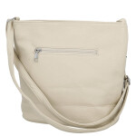 Trendy dámská koženková crossbody kabelka Tira, krémová