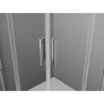 MEXEN/S - Exo čtvercový posuvný sprchový kout 80 x 80, transparent, chrom 8111-080-080-01-00