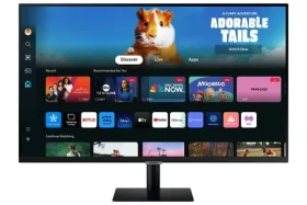 27" SAMSUNG Smart M5 M50D černá / VA / 1920x1080 / 16:9 / 4ms / 3000:1 / 250cd-m2 / HDMI + BT + Wi-Fi / VESA (LS27DM500EUXDU)