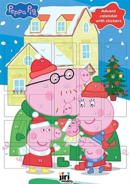 Prasátko Peppa - Adventní kalendář se samolepkami
