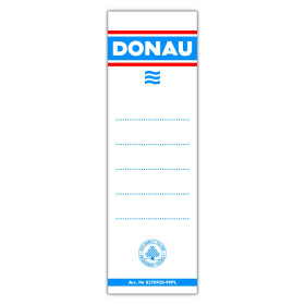DONAU hřbetní štítky - vkládací, 48 x 153 mm, oboustranné, bílé