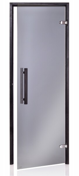 Dveře do sauny "A" 8x19 Grey 790x1890 mm Black CA819GRBL