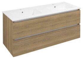 SAPHO - EZARA dvojumyvadlová skříňka 120x55x46cm, dub cuneo EZ121-2525