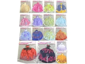 MaDe 59728 Šaty plesové pro panenku 21 druhů - mix