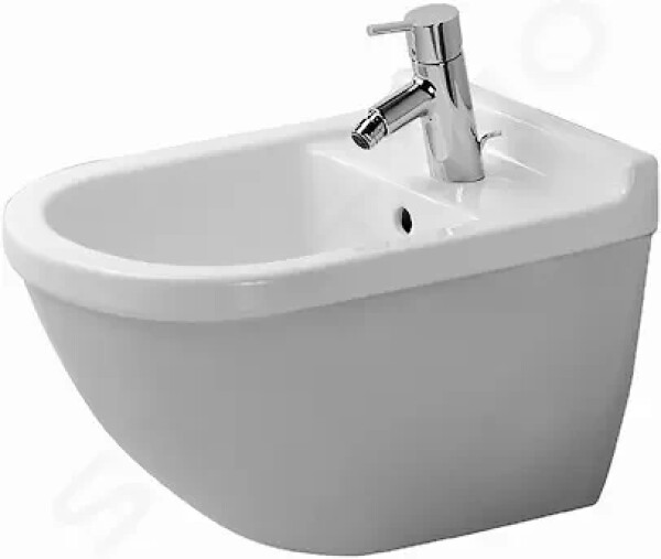 DURAVIT - Starck 3 Závěsný bidet s přepadem, s WonderGliss, bílá 22801500001