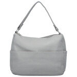 Stylová dámská koženková kabelka na rameno Irenea, šedá