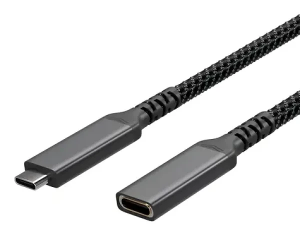 Sconn USB-C (M) - USB-C (F) 0,5 m / Prodlužovací kabel / USB 3.2 / PD / textilní opletení (FL31-74003)