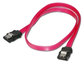 Digitus SATA II/III / Propojovací kabel / kovová západka / 0,3 m (AK-400102-003-R)