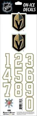 Sport Star Samolepky na helmu Vegas Golden Knights Decals Gold